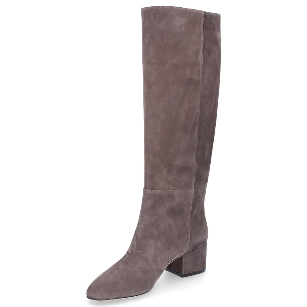 Sergio Rossi Boots A78340 Suede Anthracite In Grey | ModeSens