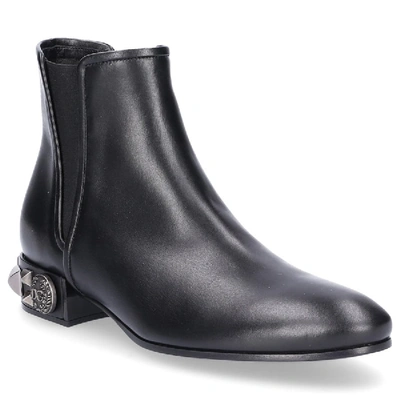 Shop Dolce & Gabbana Chelsea Boots Napoli  Nappa Leather Logo Rivets Black