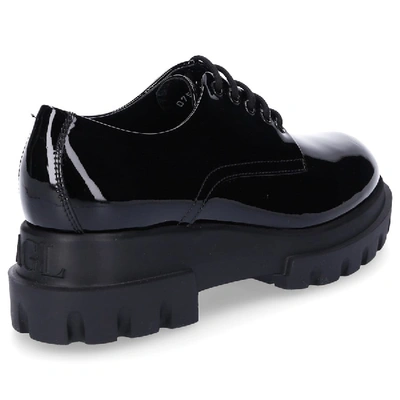 Shop Agl Attilio Giusti Leombruni Lace Up Shoes D756002  Patent Leather Black