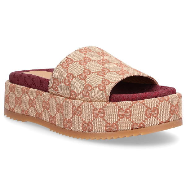 platform gucci slides