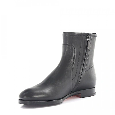 Shop Santoni Ankle Boots Calfskin Black