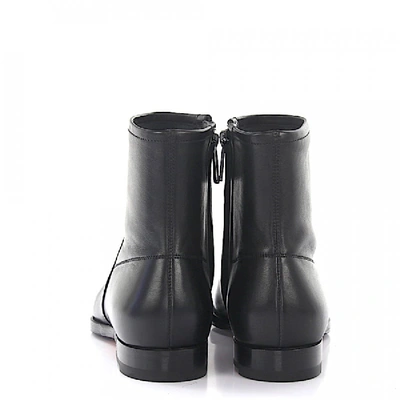 Shop Santoni Ankle Boots Calfskin Black