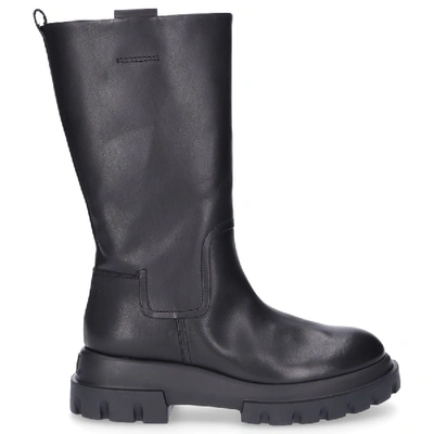 Shop Agl Attilio Giusti Leombruni Boots D756508  Smooth Leather Black