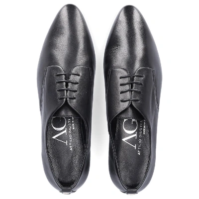 Shop Agl Attilio Giusti Leombruni Business Shoes  D543001 Calfskin In Black