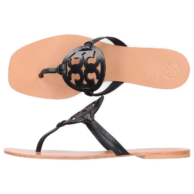 Shop Tory Burch Flip Flops Miller In Black