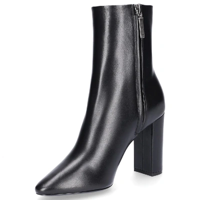 Shop Saint Laurent Ankle Boots Vendome  Nappa Leather Logo Black