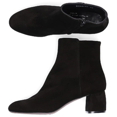 Shop Agl Attilio Giusti Leombruni Ankle Boots D140530 Suede Black