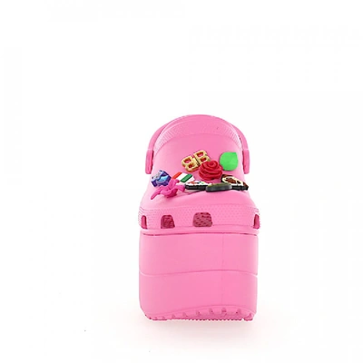 Shop Balenciaga Clogs Gum Logo Rose In Pink