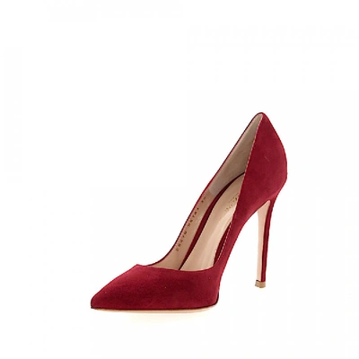 Shop Gianvito Rossi Pumps Gianvito 105 Calfskin Suede Bordeaux In Red