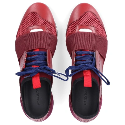 Shop Balenciaga Low-top Sneakers Race Runner In Red