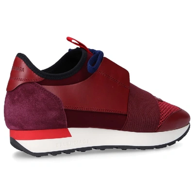 Shop Balenciaga Low-top Sneakers Race Runner In Red