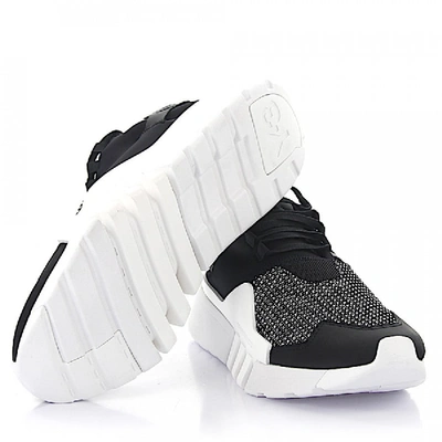 Shop Y-3 High-top Sneakers Ayero Logo Black White