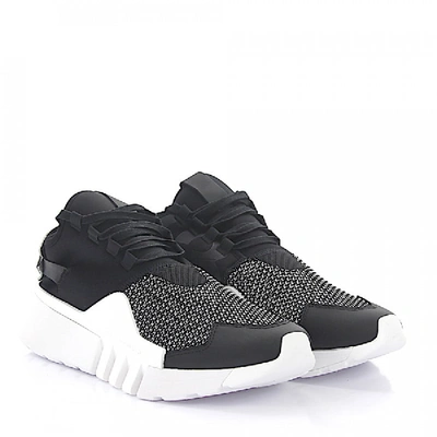 Shop Y-3 High-top Sneakers Ayero Logo Black White