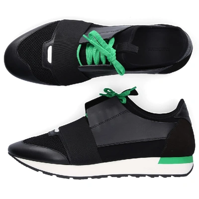 Shop Balenciaga Sneakers Black Race Runner