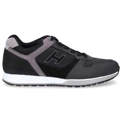 Shop Hogan Sneaker Low H321 Mesh Logo Black Grey