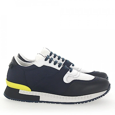 Shop Givenchy Low-top Sneakers Calfskin Mesh Synthetic Textile Logo Black Blue White Yellow