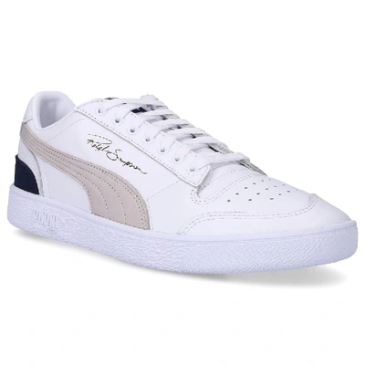 Shop Puma Low-top Sneakers Ralph Sampson Low Calfskin Logo White