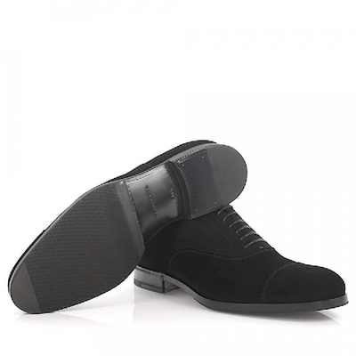 Shop Henderson Business Shoes Oxford 56305 Suede In Black