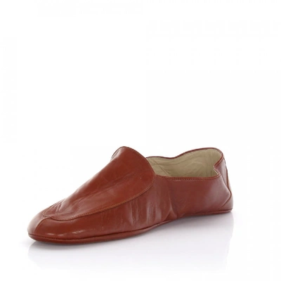 Shop Artioli Slippers Nappa Leather Brown