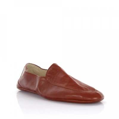 Shop Artioli Slippers Nappa Leather Brown