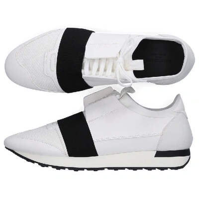 Shop Balenciaga Sneakers White Race Runner In White-combo