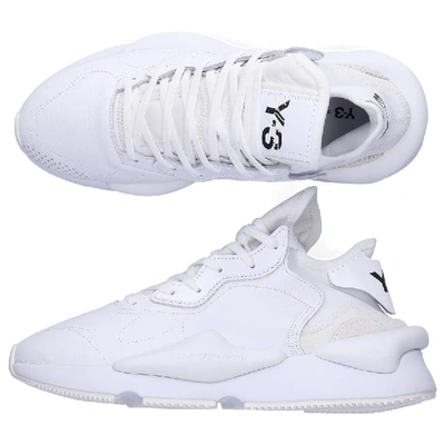 Shop Y-3 Sneakers White Kaiwa Polyamide Polyester Textile Logo White