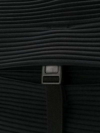 Shop Issey Miyake Homme Plissé  Micro Pleated Backpack - Black