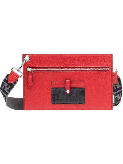 Shop Fendi Travel Clutch Bag - Red