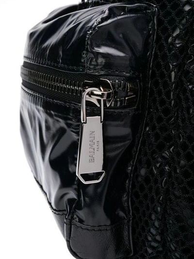 Shop Balmain Utility Pocket Backpack In Black