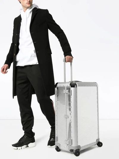 Shop Fpm - Fabbrica Pelletterie Milano Spinner 76 Suitcase In Silver