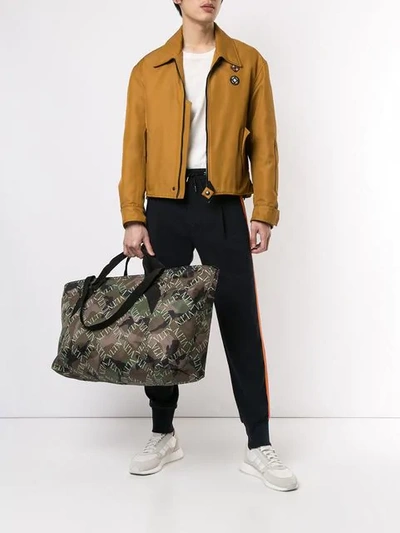 Shop Valentino Vltn Camouflage Holdall In Multicolour