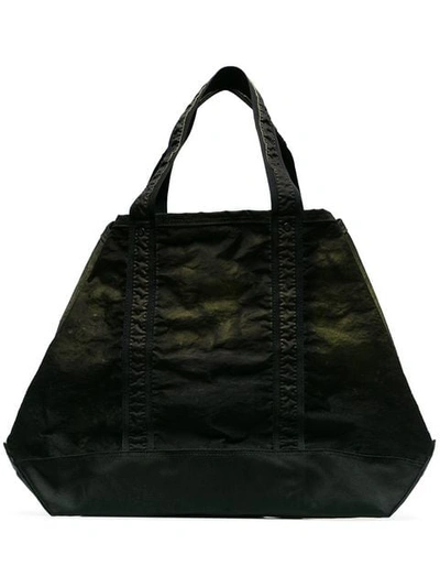 Shop Nemen Green Rb Crinkled Tote Bag