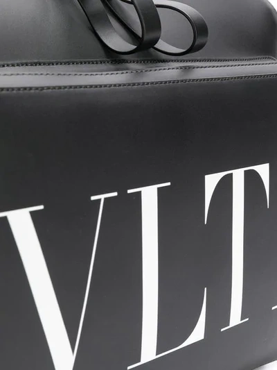 Shop Valentino Garavani Vltn Print Shoulder Bag In Black