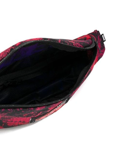 Shop Msgm Top Zipped Belt Bag In Black