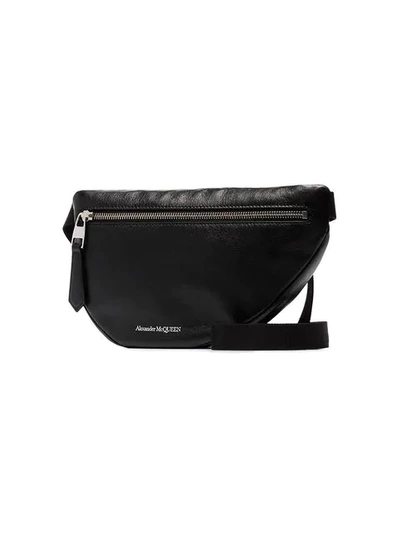 Shop Alexander Mcqueen Logo Belt Bag - Black