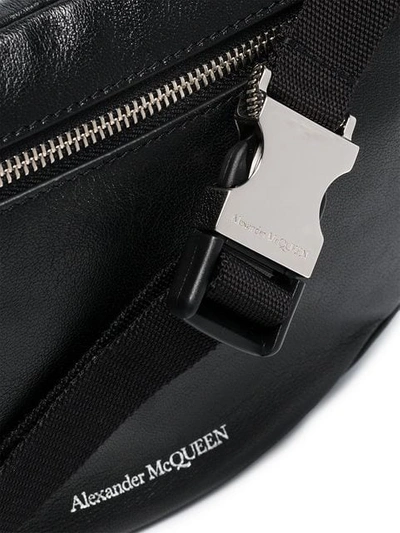 Shop Alexander Mcqueen Logo Belt Bag - Black