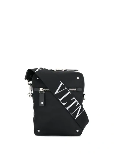 Shop Valentino Garavani Vltn Crossbody Bag In Black