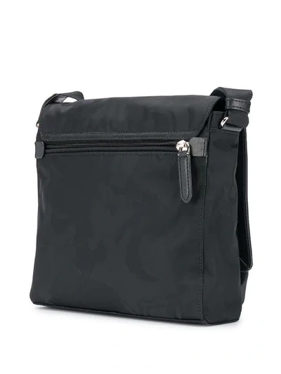 Shop Etro Embroidered Detail Shoulder Bag - Black