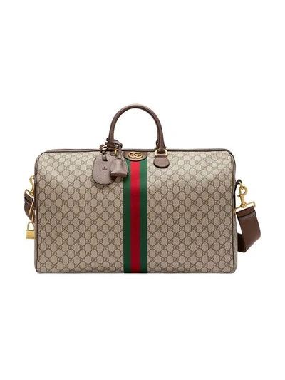 Gucci Large Ophidia Duffle Bag - Grey