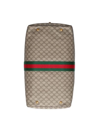 Shop Gucci Ophidia Large Carry-on In Brown