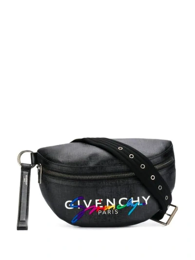 Shop Givenchy Logo Belt Bag In Black