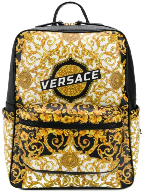 versace gold backpack