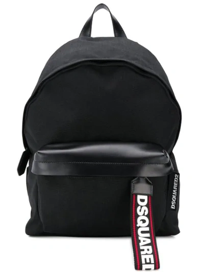 Shop Dsquared2 Logo Strap Backpack In Black