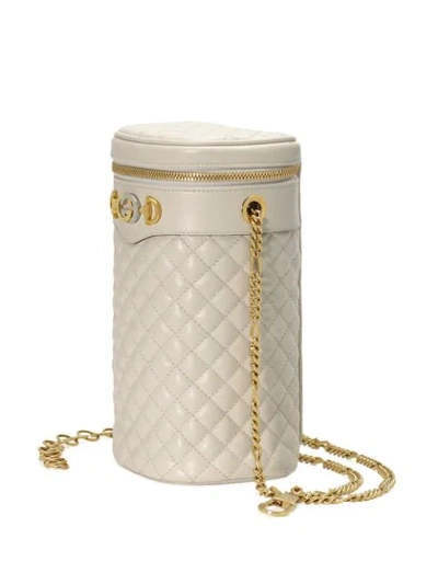 Shop Gucci Zumi Quilted Belt Bag In White