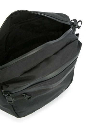 Shop As2ov Square Zipped Shoulder Bag In Black