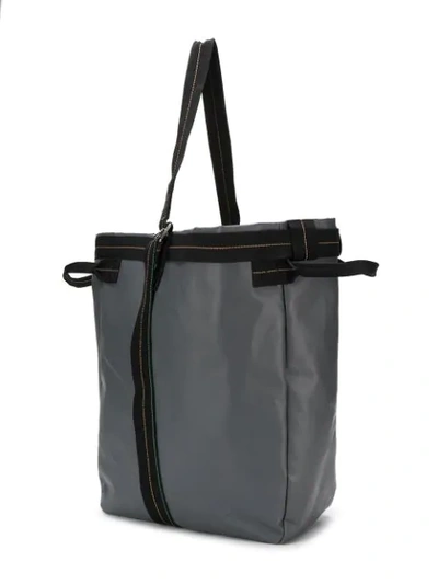 Shop Marni Large Tote Bag In Grey