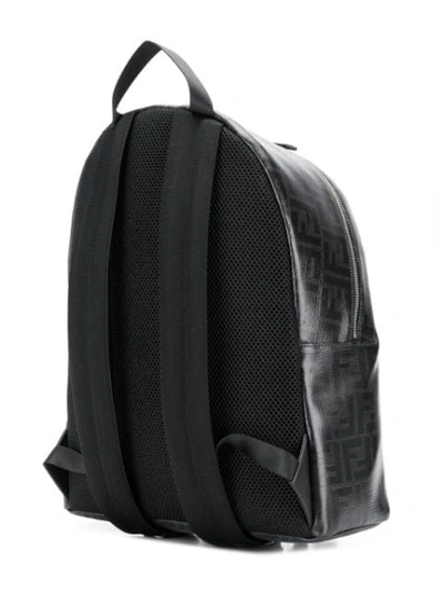 Shop Fendi Double F Logo Backpack In Black