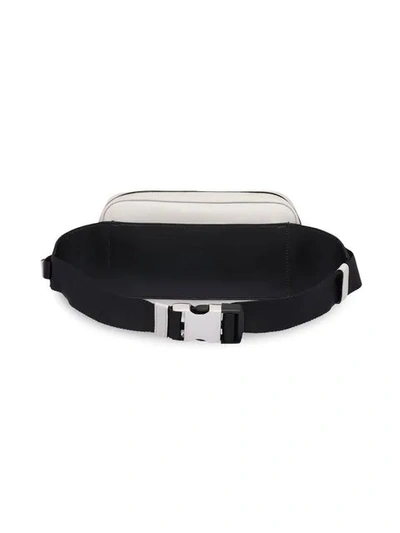 Shop Prada Saffiano Leather Belt Bag In White