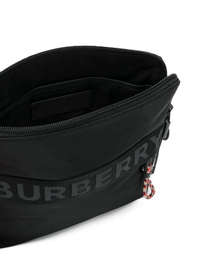 Shop Burberry Logo Detail Crossbody Bag In Black