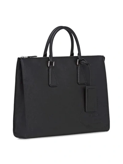 PRADA SAFFIANO LEATHER TOTE - 黑色